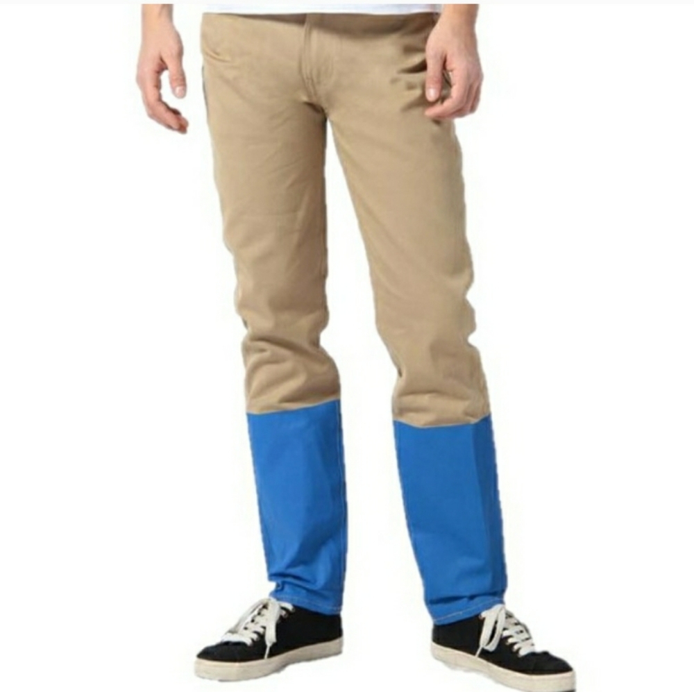 LEVI'S SELVAGE 508 Regular Fit Colorblock Jeans